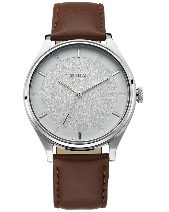 Titan Men WORKWEAR White Analog Quartz watch SKU ID 1802SL13 Helios The Watch Store