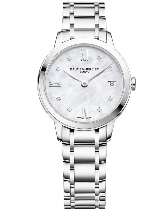 Baume et Mercier Women CLASSIMA White Analog QUARTZ watch SKU ID M0A10326 Helios The Watch Store