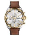 Diesel Men SPIKED Silver Analog Quartz watch SKU ID DZ4665 Helios The Watch Store