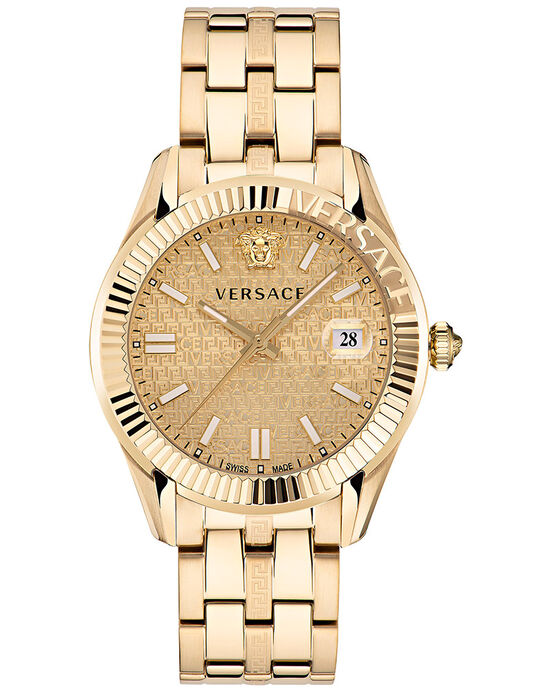 Versace Men GRECA TIMEWC-3K Champagne Analog Quartz watch SKU ID VE3K00522 Helios The Watch Store