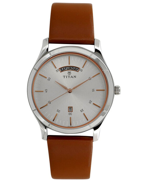 Titan Men ON TREND White Analog Quartz watch SKU ID 1767SL01 Helios The Watch Store