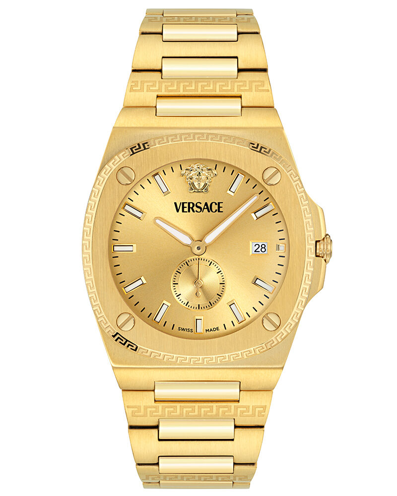 Buy Versace Men Tolomeo Round Gold Watch ve0v00525 at Helios Watch