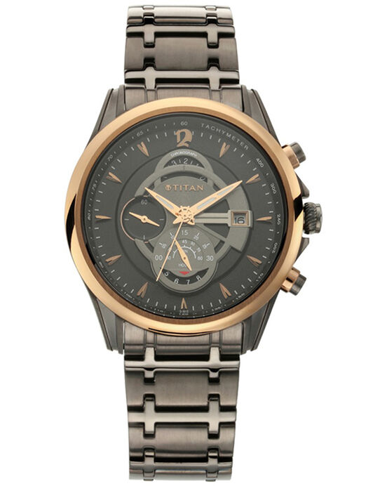 Titan Men MARITIME Anthracite Analog Quartz watch SKU ID 1830KM01 Helios The Watch Store