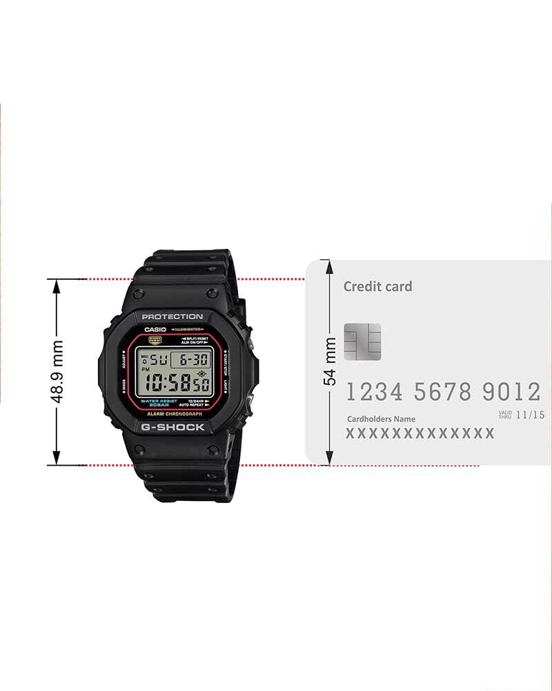 G-Shock Men DW-5600 Black  Digital Quartz watch SKU ID G1683 Helios The Watch Store