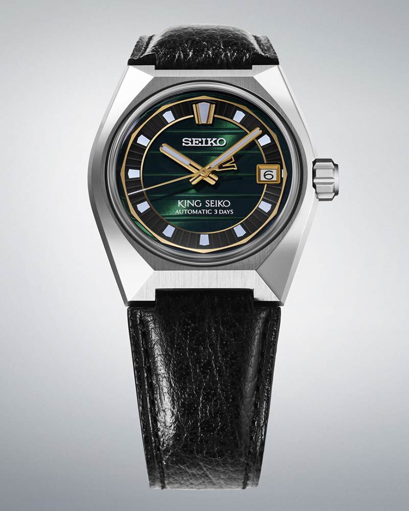 King Seiko Men KING SEIKO Green Analog Automatic watch SKU ID SLA095J1 Helios The Watch Store