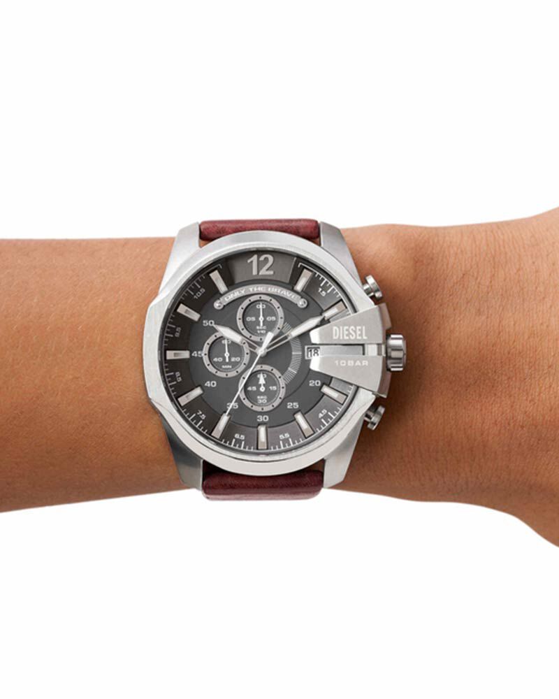 Diesel Men MEGA CHIEF Grey Analog Quartz watch SKU ID DZ4290 Helios The Watch Store