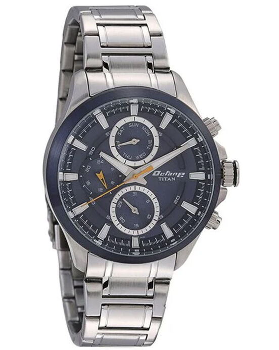 Titan Men OCTANE Blue Analog Quartz watch SKU ID 90104KM01 Helios The Watch Store