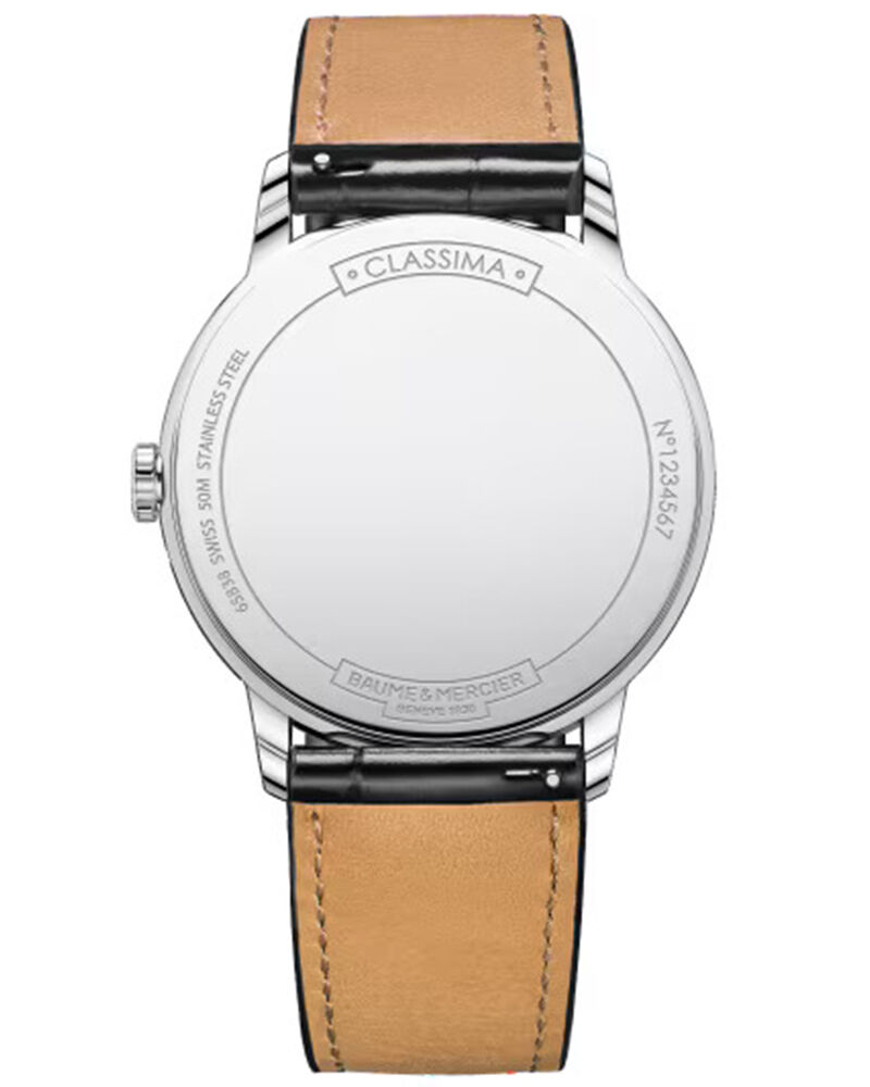 Baume et Mercier Men CLASSIMA Grey Analog QUARTZ watch SKU ID M0A10416 Helios The Watch Store