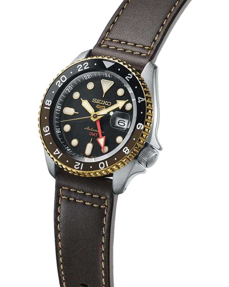 Seiko Men NEW 5 SPORTS Black Analog Automatic watch SKU ID SSK036K1 Helios The Watch Store
