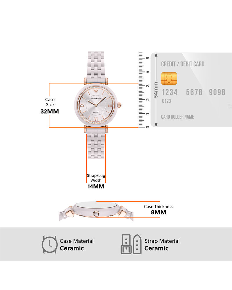 Emporio Armani Women Nude Analog Quartz watch SKU ID AR70019 Helios The Watch Store