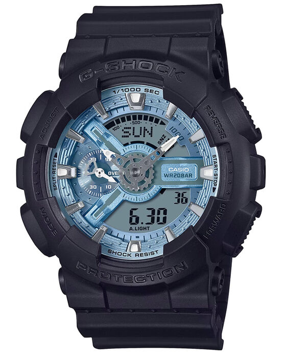 Casio Men G-SHOCK Blue  Analog-Digital Quartz watch SKU ID G1518 Helios The Watch Store