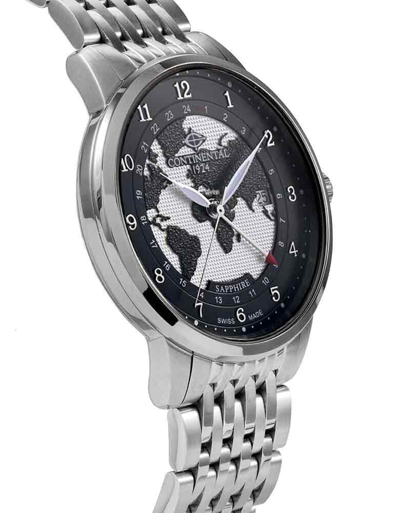 Continental Men Signature Black Analog Quartz Watch SKU ID 26351-GM101420 Helios The Watch Store