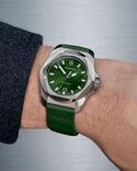 Victorinox Men INOX Green Analog Quartz watch SKU ID 242085 Helios The Watch Store