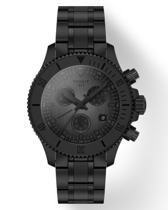 Tissot Unisex SEASTAR 1000 Black Analog Quartz watch SKU ID T1202173306100 Helios The Watch Store