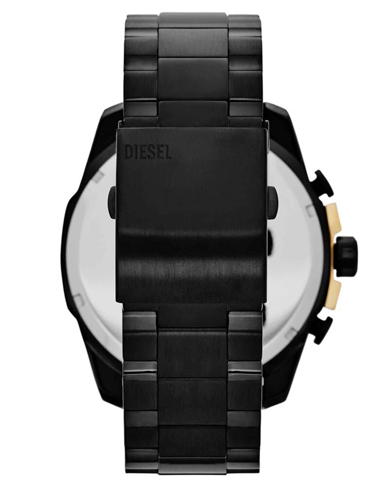 Diesel Men MEGA CHIEF Black Analog Quartz watch SKU ID DZ4338 Helios The Watch Store