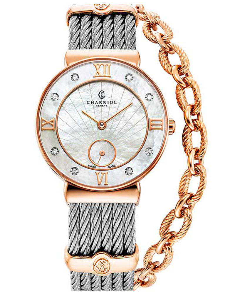 Charriol Women ST TROPEZ Mother of Pearl Analog Watch SKU-ID ST30PD560010 | Helios The Watch Store