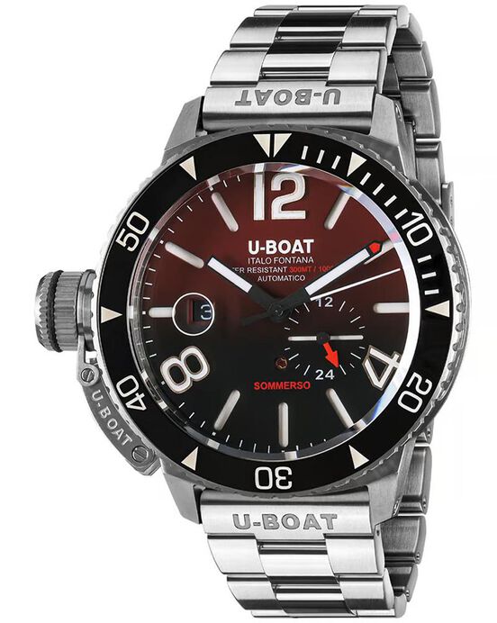 U Boat Men SOmmERSO Red Analog Automatic watch SKU ID 9521/MT Helios The Watch Store
