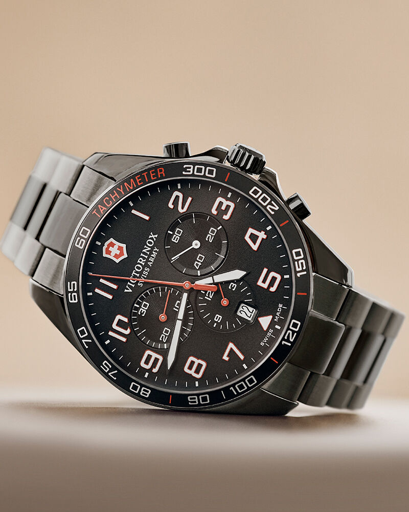 Buy Victorinox Men Fieldforce Round Black Watch 241890 at Helios