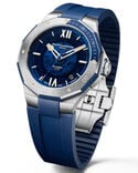 Baume et Mercier Men RIVIERA Blue Analog Automatic watch SKU ID M0A10716 Helios The Watch Store