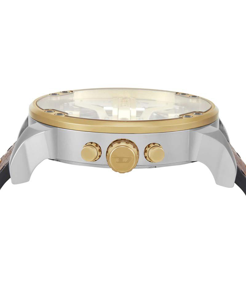 Diesel Men MR  DADDY 2 Silver Analog Quartz watch SKU ID DZ7483 Helios The Watch Store
