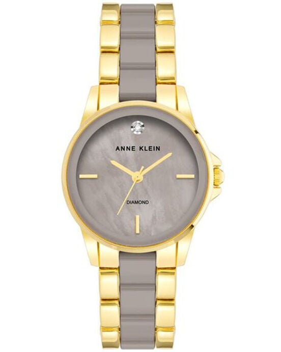 Anne Klein Women OCEAN PLASTIC Grey Analog Quartz watch SKU ID AK4118TPGB Helios The Watch Store