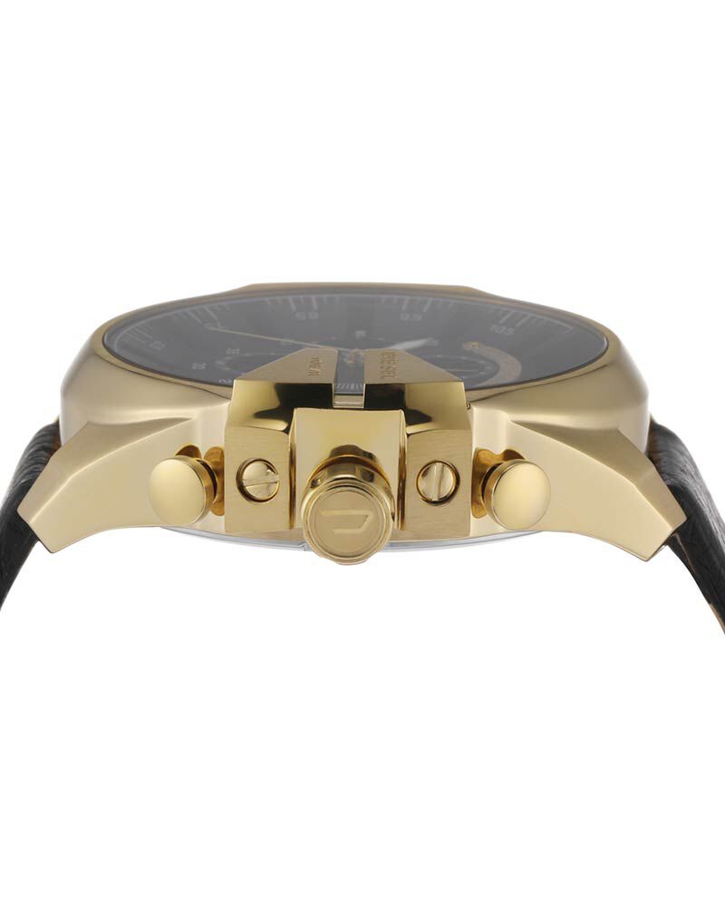 Diesel Men MEGA CHIEF Black Analog Quartz watch SKU ID DZ4344 Helios The Watch Store