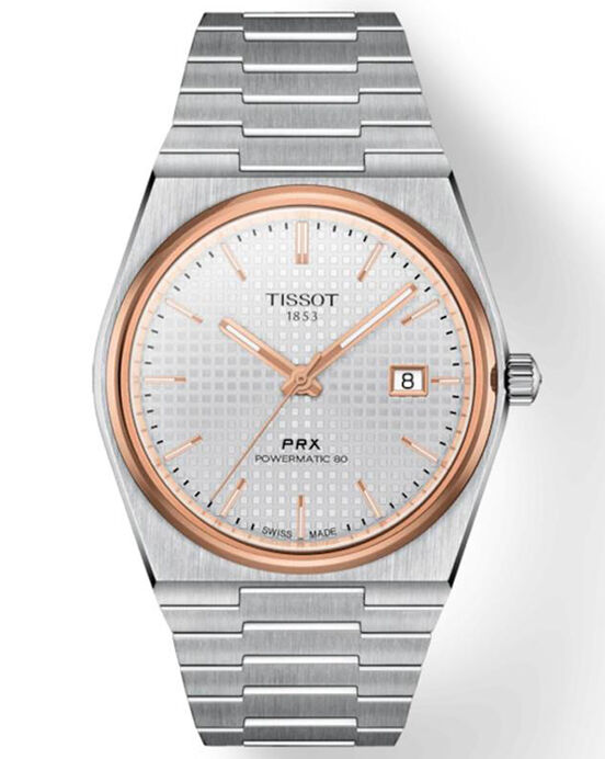 Tissot Men PRX Silver Analog Automatic watch SKU ID T1374072103100 Helios The Watch Store