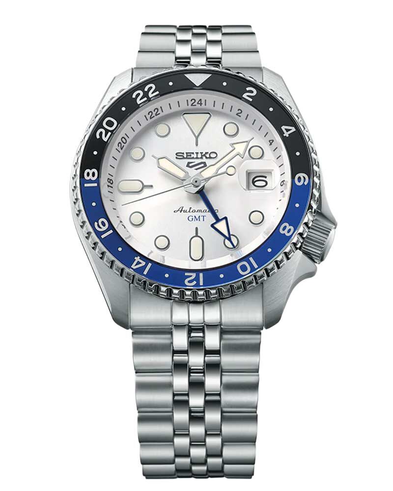 Seiko Men NEW 5 SPORTS White Analog Automatic watch SKU ID SSK033K1 Helios The Watch Store