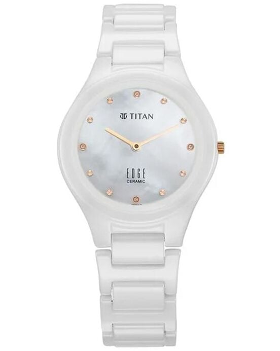 Edge Women EDGE CERAMIC Mother Of Pearl Analog Quartz watch SKU ID 2653KC03 Helios The Watch Store