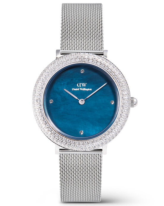 Daniel Wellington Women CRYSTAL BEZEL Arctic Blue Mother Of Pearl Analog Quartz watch SKU ID DTDW00100825K Helios The Watch Store