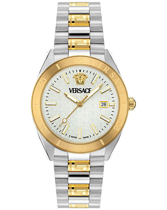 Versace Men V_DOME White Analog Quartz watch SKU ID VE8E00424 Helios The Watch Store