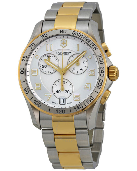 Victorinox Men CHRONO CLASSIC Silver Analog Quartz watch SKU ID 241509 Helios The Watch Store