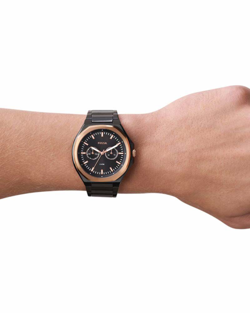 Fossil Unisex Evanston Black Analog Quartz watch SKU ID BQ2645SET Helios The Watch Store