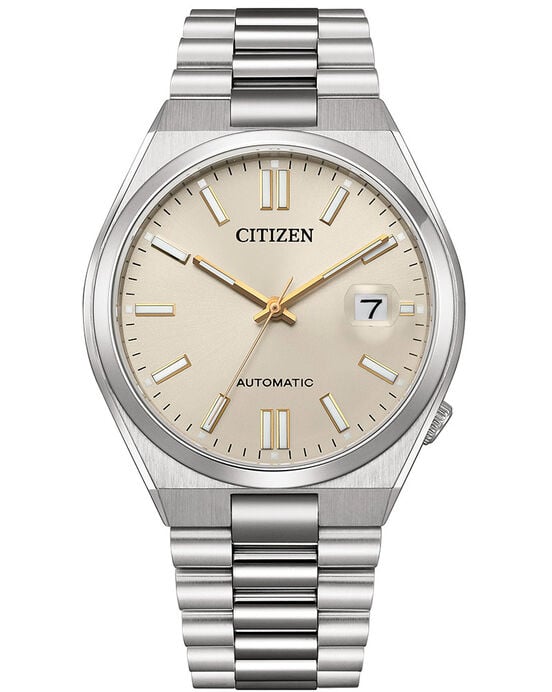 Citizen Men AUTOMATIC TSUYOSA Cream Analog Automatic watch SKU ID NJ0151-88W Helios The Watch Store
