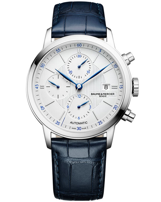 Baume et Mercier Men CLASSIMA Silver Analog Automatic watch SKU ID M0A10330 Helios The Watch Store