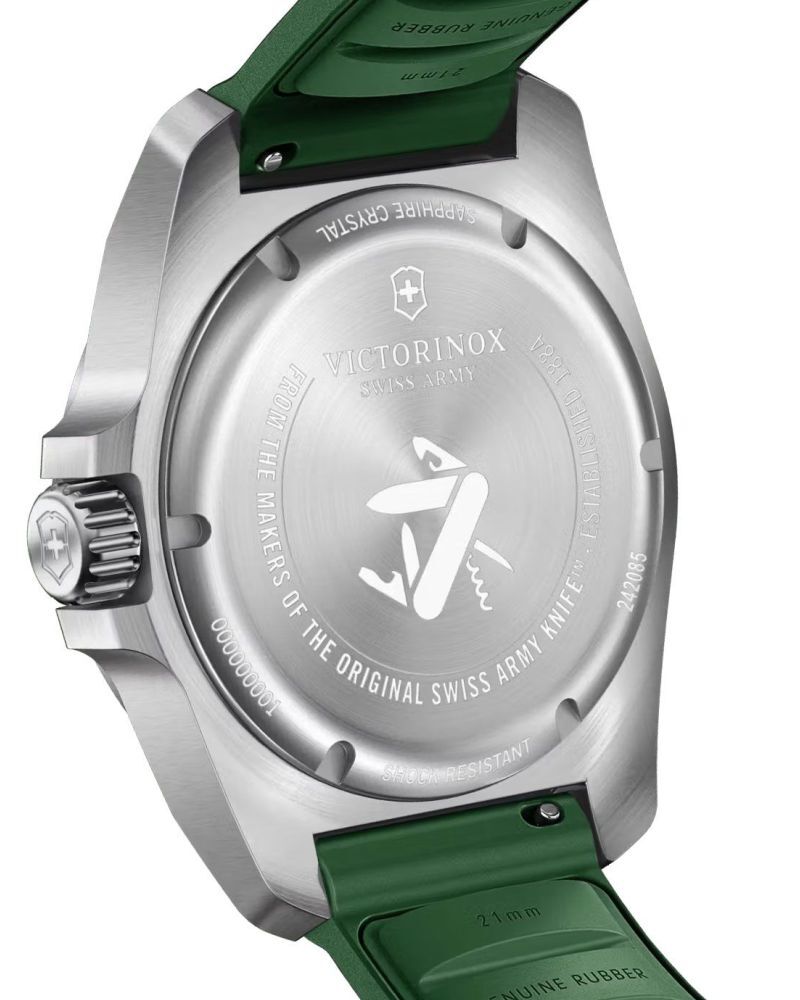 Victorinox Men INOX Green Analog Quartz watch SKU ID 242085 Helios The Watch Store