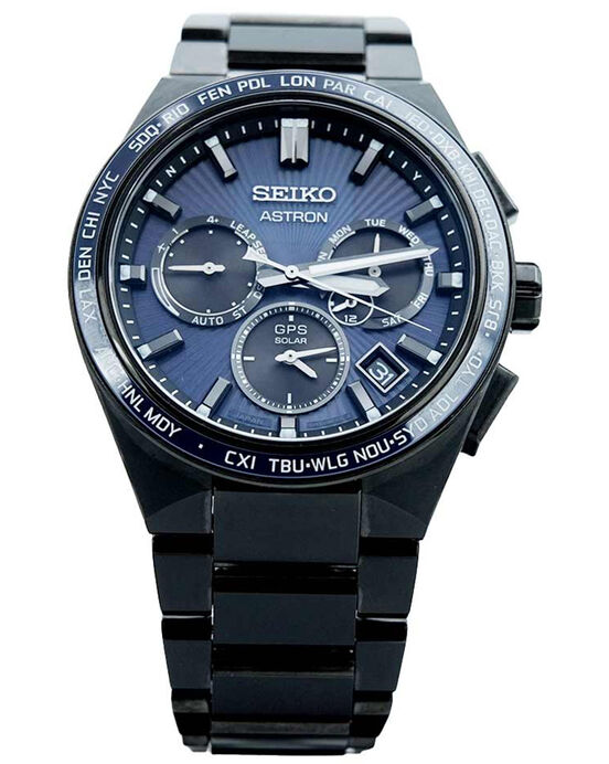 Seiko Men ASTRON Blue Analog Solar watch SKU ID SSH121J1 Helios The Watch Store