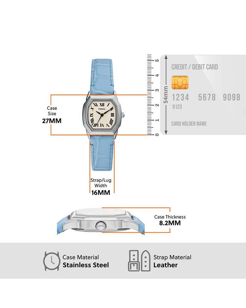 Fossil Women Harlow Cream Analog Quartz watch SKU ID ES5405 Helios The Watch Store