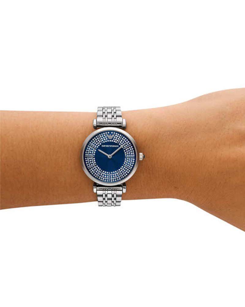 Emporio Armani Women  Blue Analog Quartz watch SKU ID AR11627 Helios The Watch Store