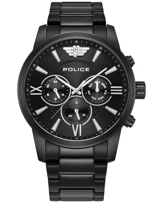 Police Men JET Black Multifunction Quartz watch SKU ID PLPEWJK0004406 Helios The Watch Store