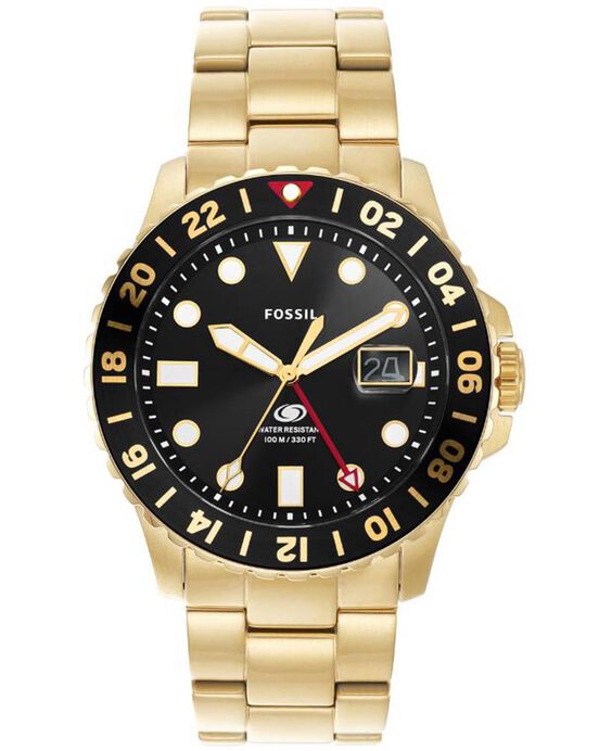 Fossil Men FOSSIL BLUE GMT Black Analog Quartz watch SKU ID FS5990 Helios The Watch Store