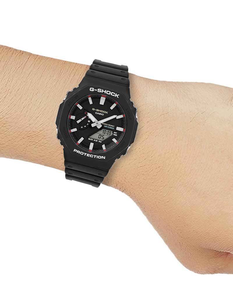 G-Shock Men GA-2100 Black  Analog-Digital Quartz watch SKU ID G1686 Helios The Watch Store
