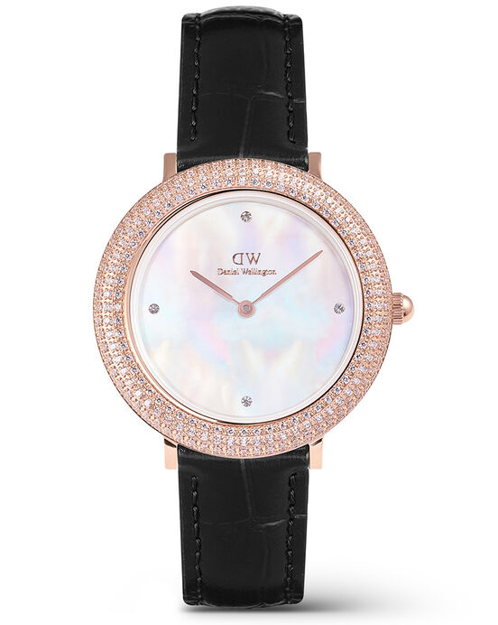 Daniel Wellington Women CRYSTAL BEZEL White Mother Of Pearl Analog Quartz watch SKU ID DTDW00100827K Helios The Watch Store