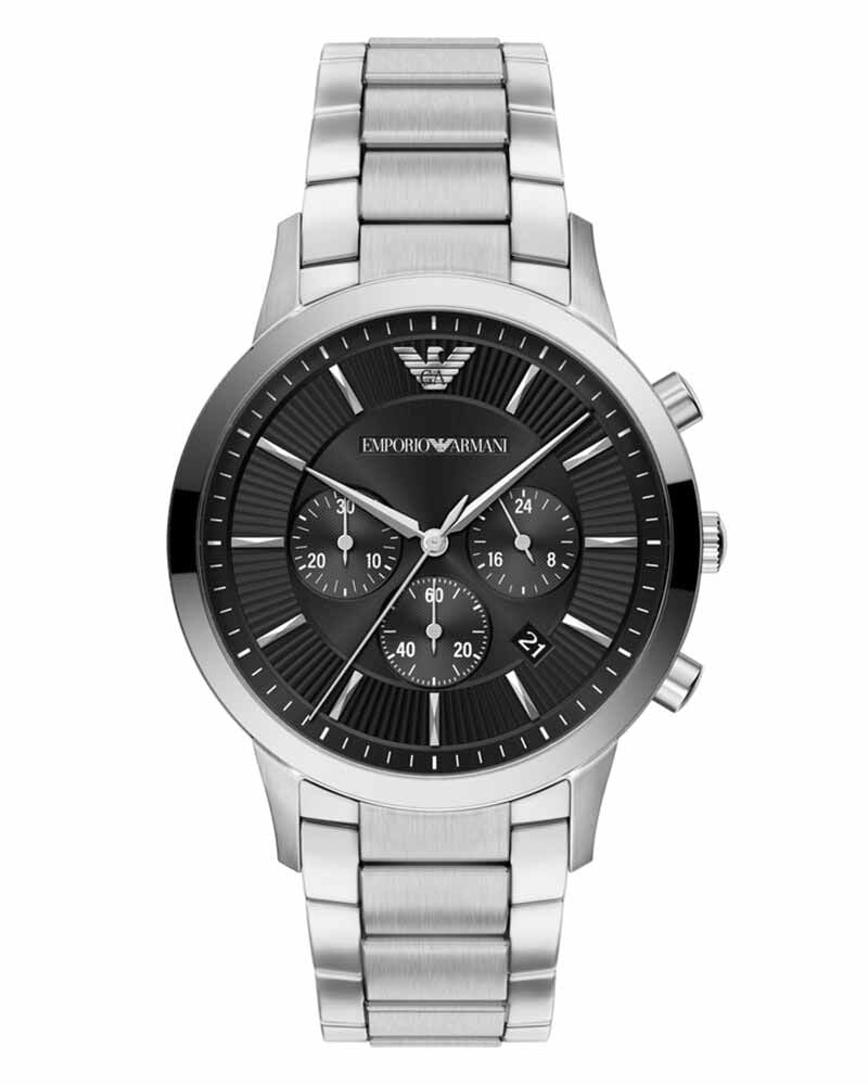 Emporio Armani Men  Black Chronograph Quartz watch SKU ID AR11819 Helios The Watch Store