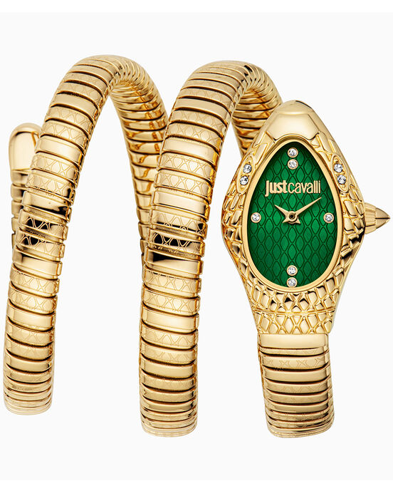 Just Cavalli Women AURELA Dark Green Analog Quartz watch SKU ID JC1L374M1035 Helios The Watch Store
