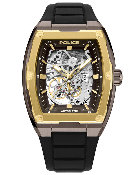Police Men SS25 Black Automatic Automatic watch SKU ID PLPEWJR0072204W Helios The Watch Store