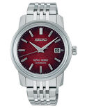King Seiko Men KING SEIKO Maroon Analog Automatic watch SKU ID SJE103J1 Helios The Watch Store