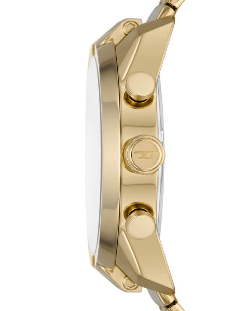 Diesel Men SPLIT Golden Analog Quartz watch SKU ID DZ4590 Helios The Watch Store
