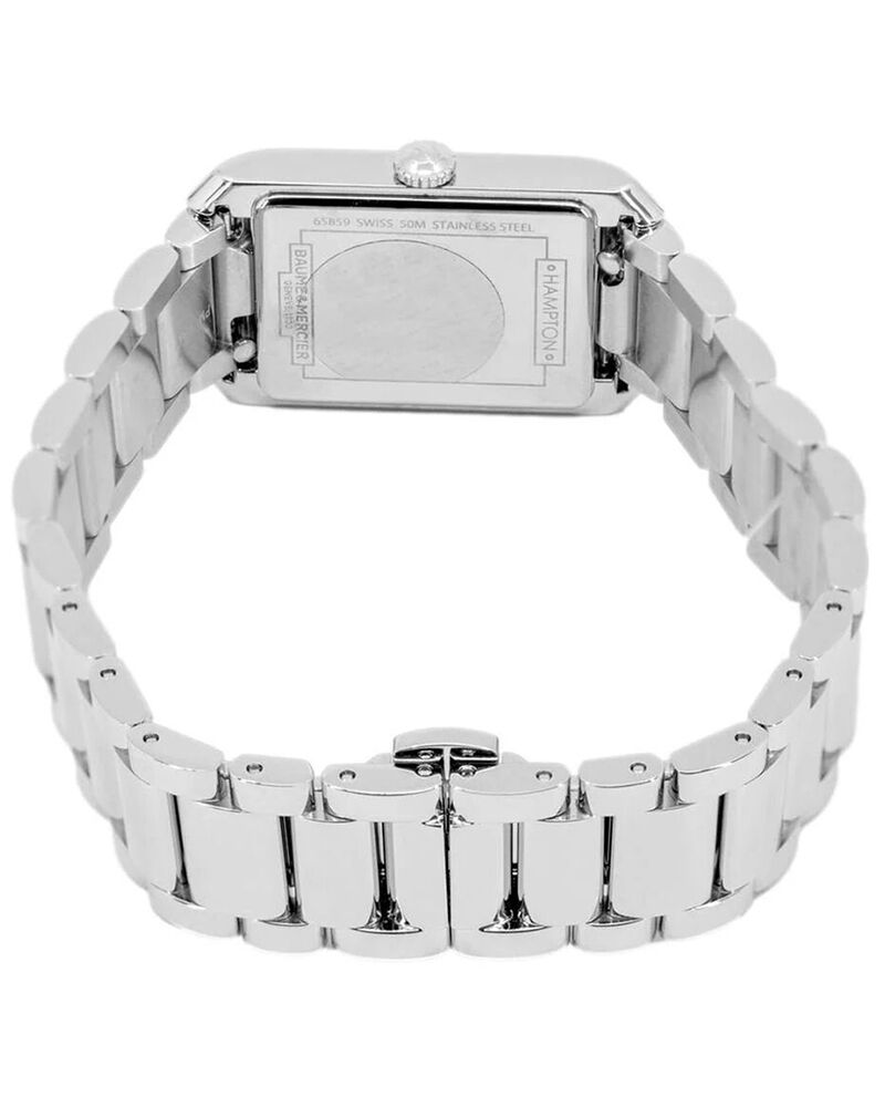 Baume et Mercier Women HAMPTON White Analog QUARTZ watch SKU ID M0A10474 Helios The Watch Store
