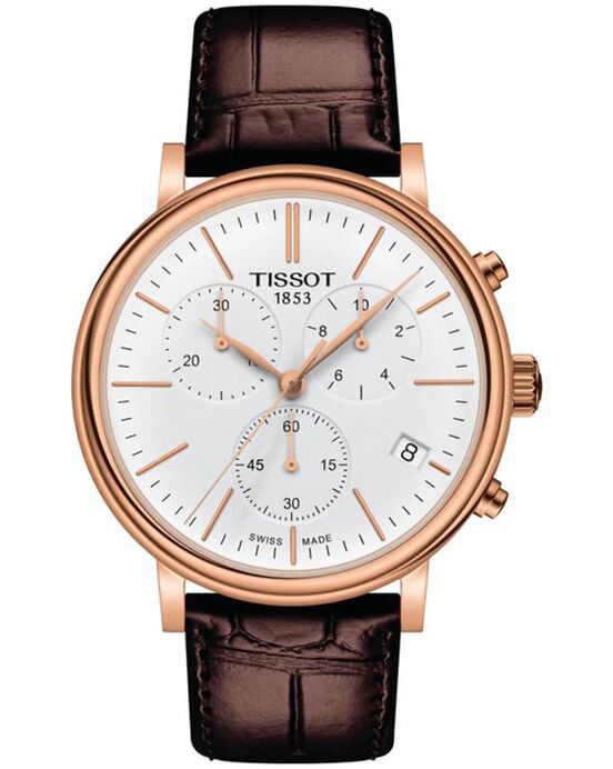 Tissot Men CARSON White Analog Quartz watch SKU ID T1224173601100 Helios The Watch Store